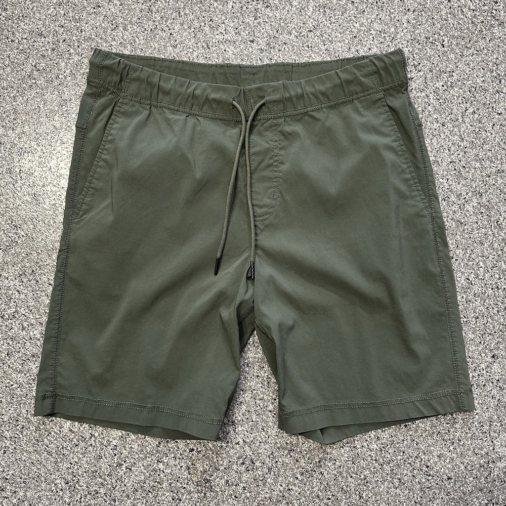 Copper & Oak Shorts Mens M Pull On Drawstring Pockets Olive Green Outdoor Hiking